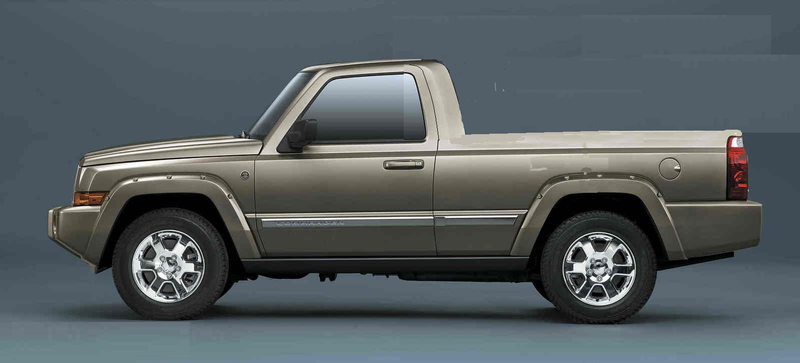 Illustration for article titled What if? (Jeep Commander Pickup in MSPaint)